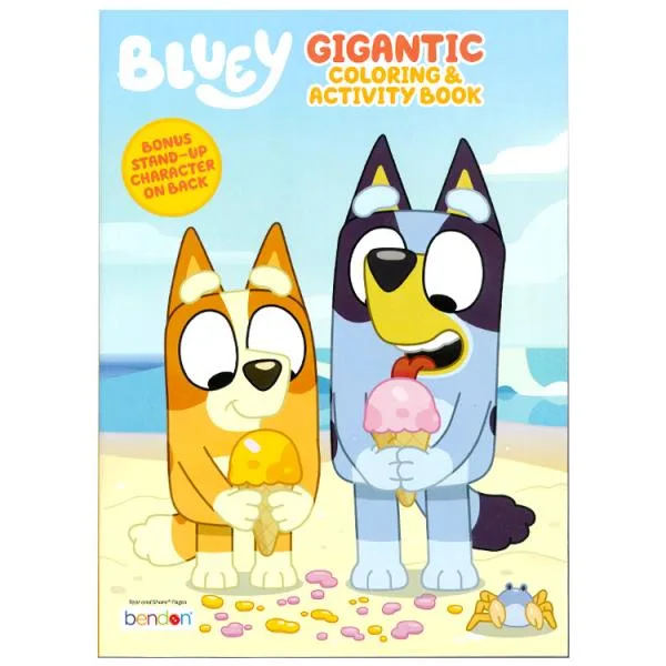 ぬりえ ブルーイ 塗り絵 192ページ 大容量 英語 ぬり絵 キャラクター Bluey