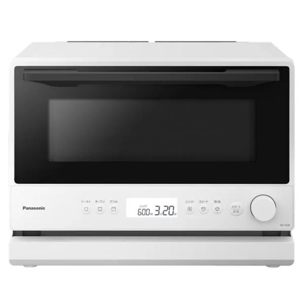 パナソニック オーブンレンジ 23L ワイド&フラット たて開き NE-FS3D-W ホワイト