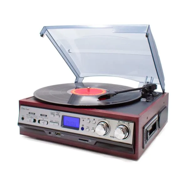 Retro Sound レトロサウンド レコードプレーヤー レコード ラジオ カセットプレーヤー MA-45 クマザキエイム リモコン付き