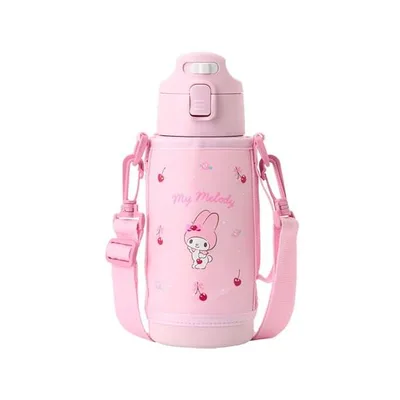 サンリオ(SANRIO) 2WAYステンレスボトル マイメロディ 子供 保温・保冷両用 容量:コップ使用時620mL ダイレクトキャップ使用時670mL 名前スペース付き 096041