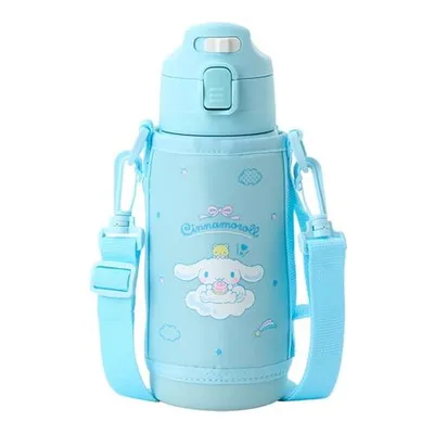 水筒 ステンレスボトル サンリオ シナモロール 2WAYステンレスボトル 保温保冷両用 670mL/620mL ダイレクト&コップ式 子供用 名前スペース付き 096067