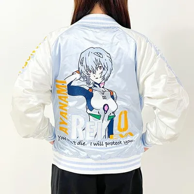 エヴァンゲリオン 綾波レイ スカジャン(L) ユニセックス ブルゾン アパレル キャラジャン えヴぁ