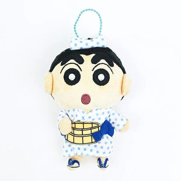 クレヨンしんちゃん 温泉 ぬいぐるみマスコットキーホルダー