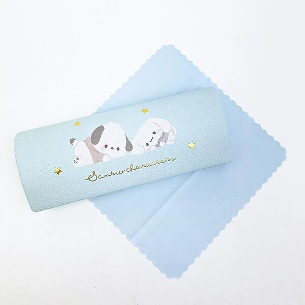 サンリオ ポチャッコ × シナモロール 眼鏡ケース (ブルー) チルタイムシリーズ シナモン Sanrio