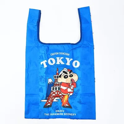 クレヨンしんちゃん 東京タワー エコバッグ (ブルー)