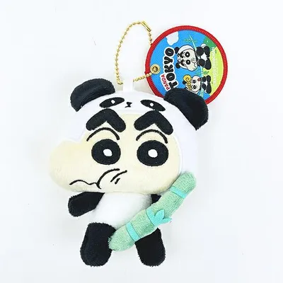 クレヨンしんちゃん パンダ ぬいぐるみマスコットキーホルダー