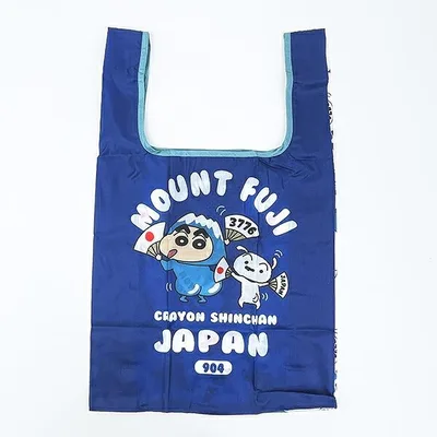 クレヨンしんちゃん 富士山 エコバッグ (ネイビー)