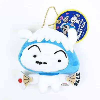 クレヨンしんちゃん シロ ぬいぐるみマスコットキーホルダー (富士山)