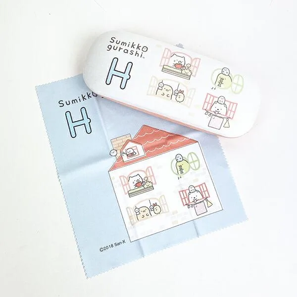 すみっコぐらし 「H」 イニシャル眼鏡ケース 眼鏡入れ すみっこ