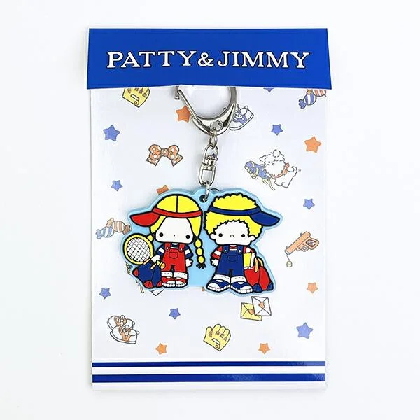 サンリオ パティ&ジミー ラバーキーホルダー アクティブ シリーズ Sanrio