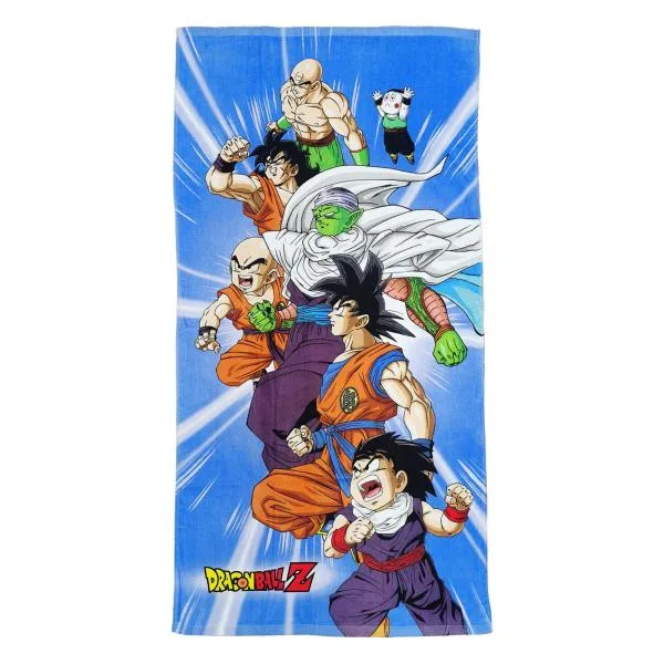 (ドラゴンボールZ) Dragon Ball Z オフィシャル商品 キッズ・子供用 ビーチタオル バスタオル TC1007 (ブルー/マルチ