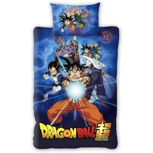 (ドラゴンボールZ) Dragon Ball Z オフィシャル商品 カメハメハ 悟空 掛け布団カバー・枕カバーセット リバーシブ