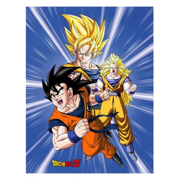 (ドラゴンボールZ) Dragon Ball Z オフィシャル商品 超サイヤ人 フリースブランケット フリース毛布 TC666 (マルチカ