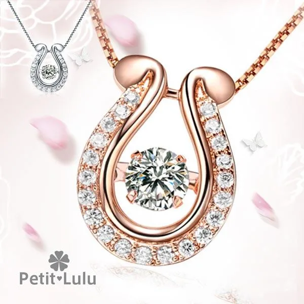 ネックレス レディース ペンダントネックレス 揺れる ベネチアンチェーン 18金 馬蹄 アレルギー対応 18K 誕生日 プレゼント ギフト