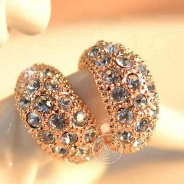 ピアス レディース 半 フープピアス キュービックジルコニア 月 k18 18金 金属アレルギー対応 プチルル 誕生日 プレゼント ギフト