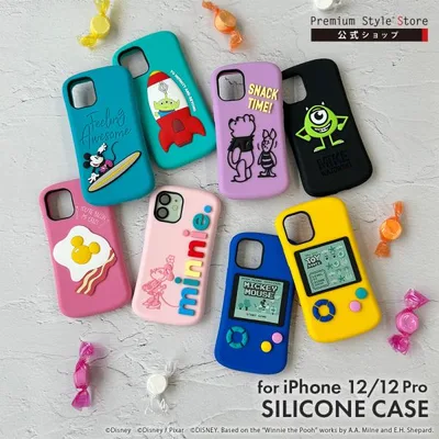 アウトレット iPhone12 iPhone12Pro ケース カバー ディズニー ピクサー キャラクター ミッキー ミニー プー エイリアン マイク