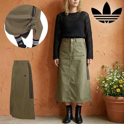2026秋冬新作 アディダス レディース ロングスカート adidas SKIRT ロング スカート パラシュートスカート ORIGINALS オリジナルス CH594