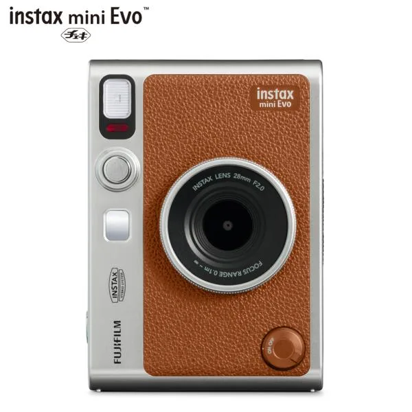 “チェキ” INSTAX mini Evo BROWN 富士フイルム FUJIFILM インスタントカメラ チェキカメラ ハイブリッドインスタントカメラ 新品 ブラウン 本体 茶色