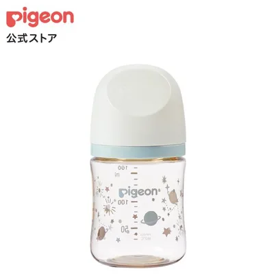 My母乳実感哺乳びん プラスチック(160ml)twinkle×morning mist×off white ピジョン pigeon