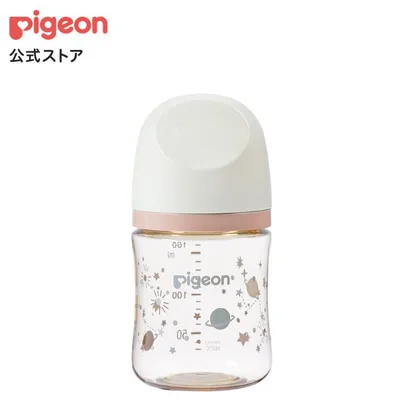My母乳実感哺乳びん プラスチック(160ml)twinkle×ash pink×off white ピジョン pigeon