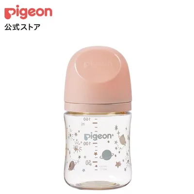 My母乳実感哺乳びん プラスチック(160ml)twinkle×ash pink×salmon pink ピジョン pigeon