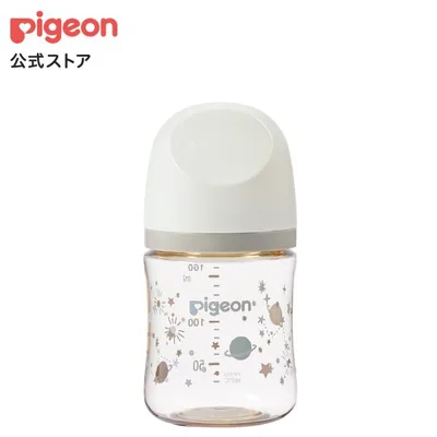 My母乳実感哺乳びん プラスチック(160ml)twinkle×sand beige×off white ピジョン pigeon