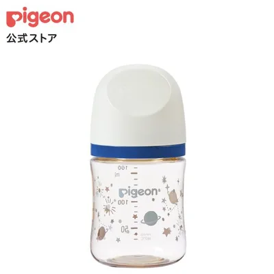 My母乳実感哺乳びん プラスチック(160ml)twinkle×midnight baby×off white ピジョン pigeon