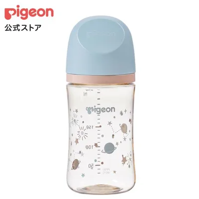 My母乳実感哺乳びん プラスチック(240ml)twinkle×ash pink×baby blue ピジョン pigeon