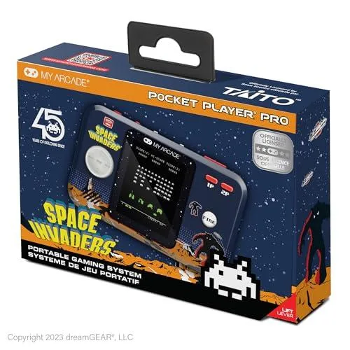 My Arcade Space Invaders Pocket Player: レトロなポータブルビデオゲーム、2.75インチカラーディスプレイ