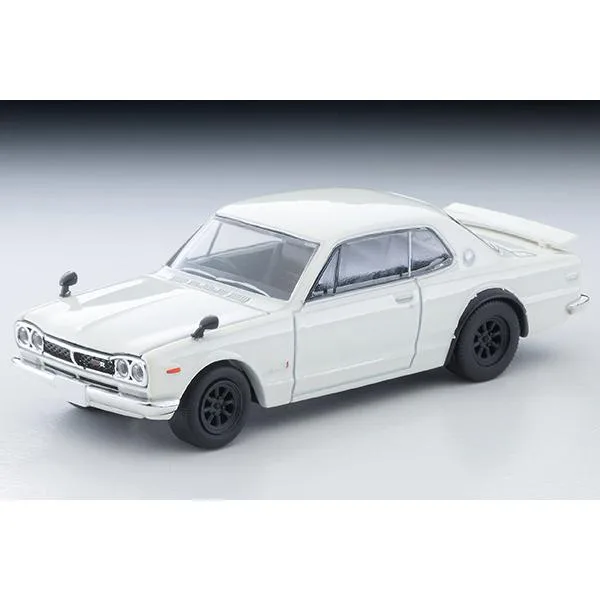 Tomica Limited Vintage Neo 1/64 Nissan Skyline Hardtop 2000GT-R RS Watanabe Wheel Equipped Vehicle (White) 72 Year Completed Mini Car LV-N380a