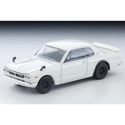 Tomica Limited Vintage Neo 1/64 Nissan Skyline Hardtop 2000GT-R RS Watanabe Wheel Equipped Vehicle (White) 72 Year Completed Mini Car LV-N380a