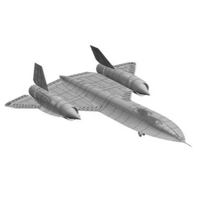 ドイツレベル 1/48 ロッキード SR-71B ブラックバード スケールモデル 03751