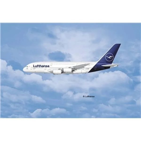 ドイツレベル 1/144 エアバス A380-800 ルフトハンザ New Livery スケールモデル 03872