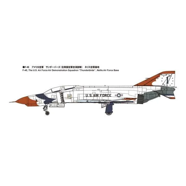 ファインモールド 1/72 アメリカ空軍 F-4E 戦闘機 “サンダーバーズ” スケールモデル 72941