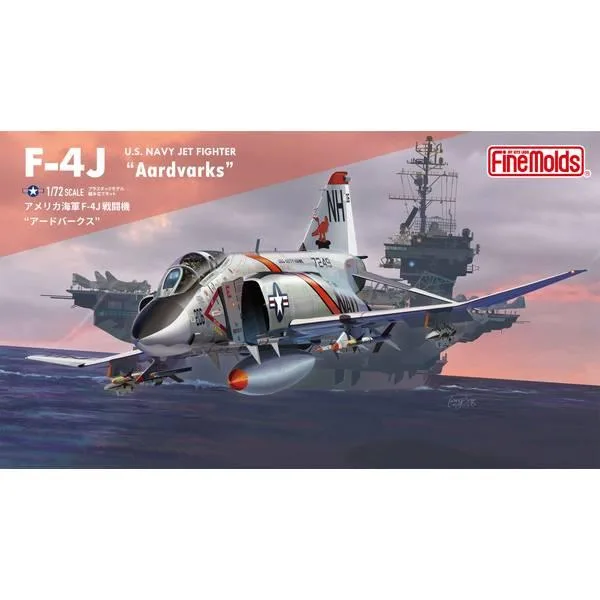 ファインモールド 1/72 アメリカ海軍 F-4J 戦闘機 “アードバークス” スケールモデル FX08