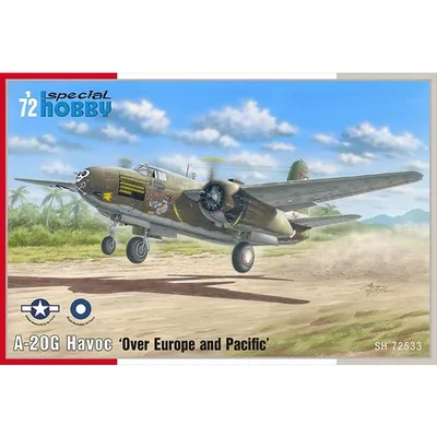スペシャルホビー 1/72 米・A20Gハボック双発機・欧州&アジア戦 スケールモデル SH72533