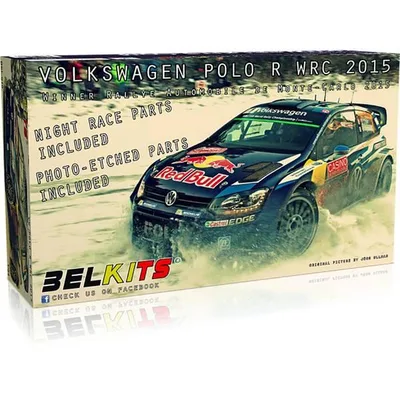 ベルキット 1/24 フォルクスワーゲン ポロ R WRC 2015 モンテカルロラリー ウィナー スケールモデル BEL010