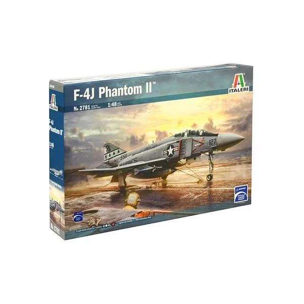 イタレリ 1/48 F-4J ファントム II アメリカ海軍/アメリカ海兵隊/イギリス空軍 スケールモデル IT2781