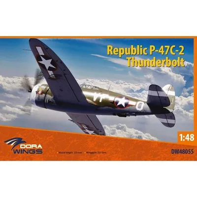 ドラウィングス 1/48 P-47C-2 サンダーボルト スケールモデル DWS48055