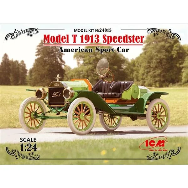 ICM 1/24 T型フォード 1913 スピードスター スケールモデル 24015