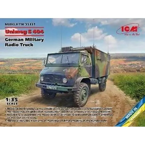 ICM 1/35 ウニモグ S 404 無線トラック スケールモデル 35137