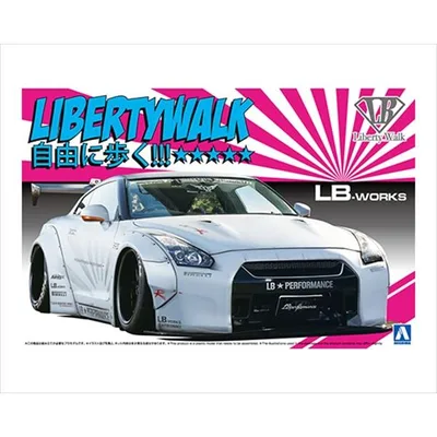 アオシマ 1/24 LBワークス R35 GT-R Ver.2 スケールモデル 4905083205242