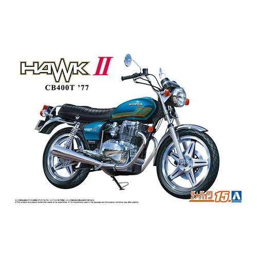 アオシマ 1/12 ザ・バイク 15 ホンダ CB400T HAWK-II '77 スケールモデル 4905083205587