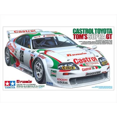 タミヤ 1/24 カストロール・トヨタ・トムス スープラGT スケールモデル 24163