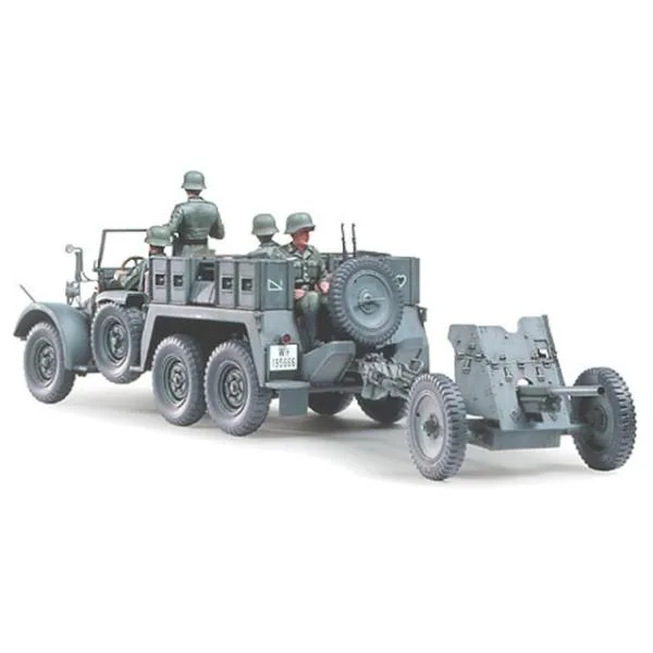 タミヤ 1/35 クルップ・プロッツェ3.7cm対戦車砲牽引型 スケールモデル 35259