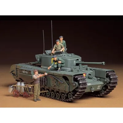 タミヤ 1/35 イギリス歩兵戦車 チャーチルMk.VII スケールモデル 35210