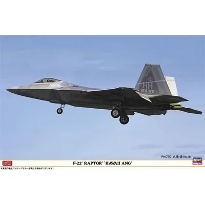 ハセガワ 1/48 F-22 ラプター “ハワイ ANG” スケールモデル 07555