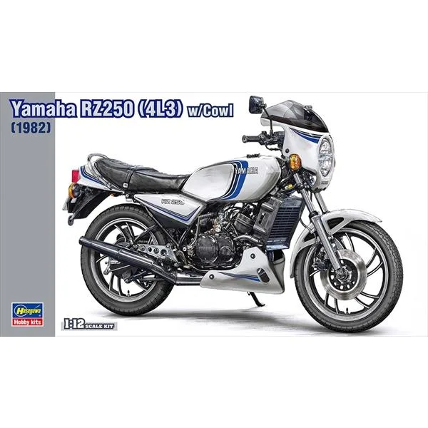 ハセガワ 1/12 ヤマハ RZ250(4L3)w/カウル(1982) スケールモデル 21758