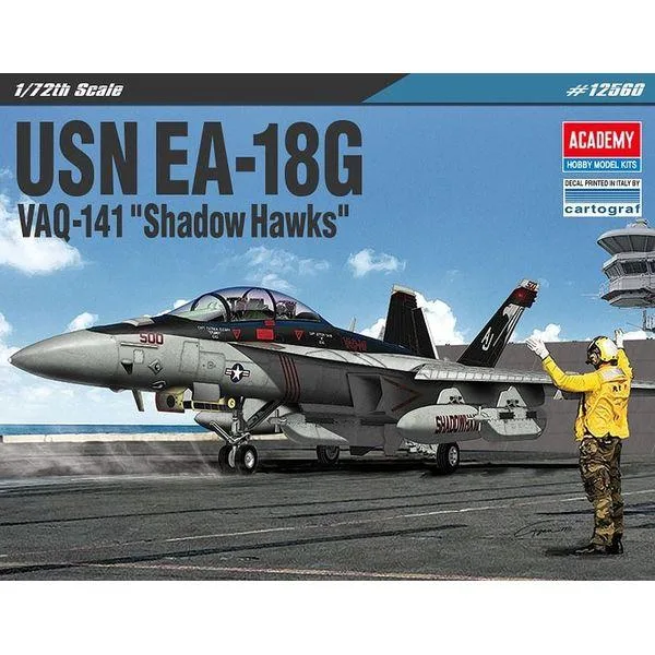 アカデミー 1/72 EA-18G グラウラー ”VAQ-141 シャドーホークス” スケールモデル 12560