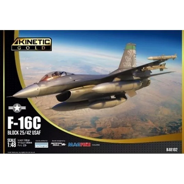 キネティック 1/48 F-16C ブロック25/42 米空軍 スケールモデル KNE48102